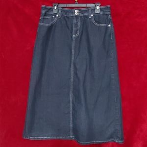 Baccini Long Jean Skirt